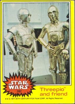 Star Wars: Series 3 (Base Set) card 187 Threepio and friend