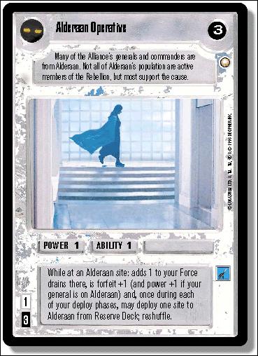 Star Wars: Special Edition Limited (Base Set) card 163 Alderaan Operative