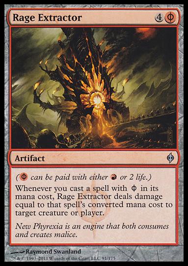 Magic the Gathering: New Phyrexia card 91 Rage Extractor