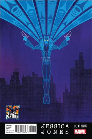Jessica Jones (2016) issue 1-D Jeffrey Veregge 1:25 Black Panther 50th Annv Cover