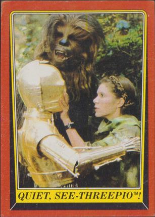 Star Wars: Return of the Jedi: Series 1 (Base Set) card 95.00 Quiet, See-Threepio!