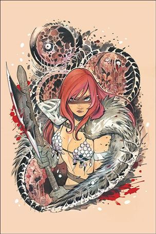 Die!namite issue 1-U Peach Momoko Red Sonja Virgin Cover