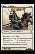 Magic the Gathering: Saviors of Kamigawa (Base Set) card 12 Hand of Honor