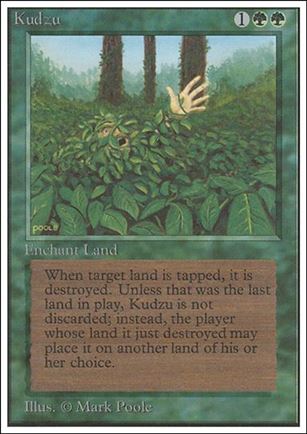 Magic the Gathering: Unlimited (Base Set) card 205 Kudzu