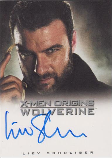 X-Men Origins: Wolverine (Autographs Subset) card nn9 Liev Schreiber