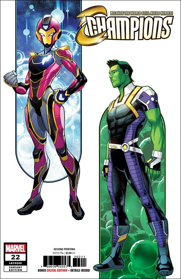 Champions (2016) issue 22-B Kevin Libranda Cover (2nd Printing)