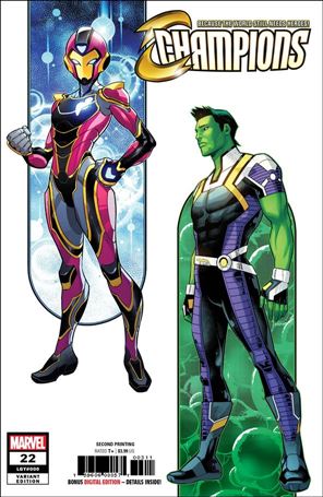 Champions (2016) issue 22-B Kevin Libranda Cover (2nd Printing)