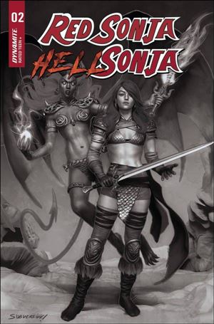 Red Sonja / Hell Sonja issue 2-F Rebeca Puebla 1:10 B&W Cover