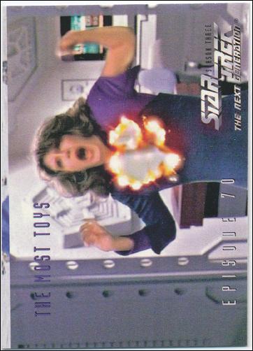 Star Trek: The Next Generation - The Episode Collection Season Three (Base Set) card 297 The Most Toys, Episode 70C