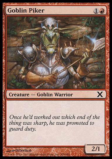 Magic the Gathering: 10th Edition (Base Set) card 209 Goblin Piker