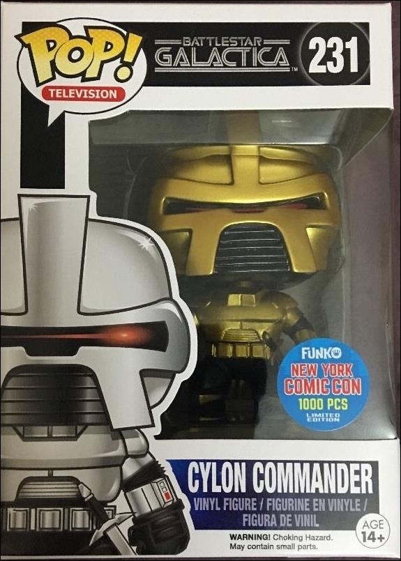 POP! Television figure 231-B Cylon Commander (Gold) NYCC 2015 1/1000