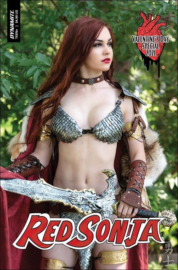 Red Sonja Valentine's Special issue 2021-C Cosplay Photo Cover