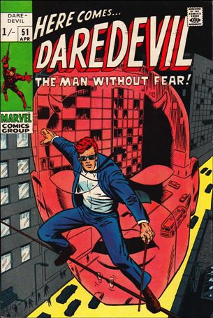 Daredevil (1964) issue 51-B UK Price Cover