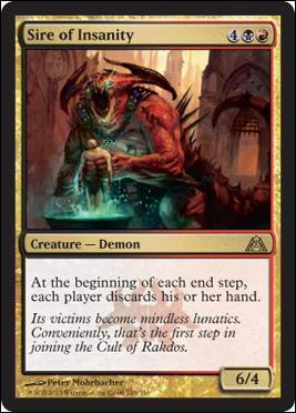 Magic the Gathering: Dragon's Maze (Base Set) card 104 Sire of Insanity