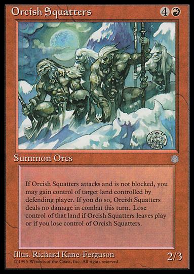 Magic the Gathering: Ice Age (Base Set) card 211 Orcish Squatters