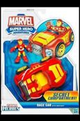 Marvel Super Hero Adventures (Vehicles and Playsets) figure 5 Race Car with Iron Man