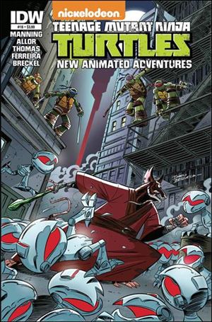 Teenage Mutant Ninja Turtles New Animated Adventures issue 16 Dario Brizuela Cover