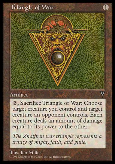 Magic the Gathering: Visions (Base Set) card 158 Triangle of War