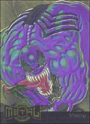 Marvel Metal (Metal Blasters Subset) card 16-B Venom (Gold Foil)