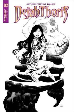 Dejah Thoris (2018) issue 2-D Mike McKone B&W Cover