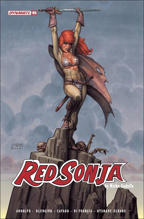 Red Sonja (2021) issue 5-C Joseph Michael Linsner Cover