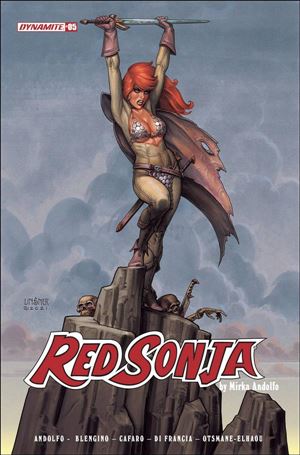 Red Sonja (2021) issue 5-C Joseph Michael Linsner Cover