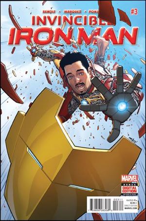 Invincible Iron Man (2015)  issue 3 David Marquez Cover