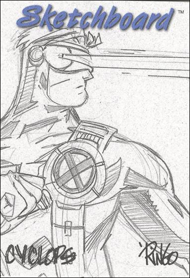 Marvel Creators Collection '98 (Sketchboard Subset) card 1-D Cyclops (White)