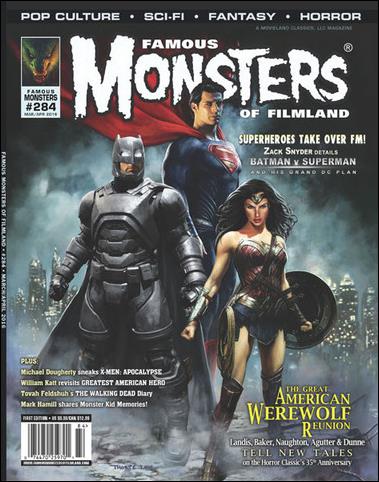 Famous Monsters of Filmland issue 284 Simon Thorpe Newsstand Cover