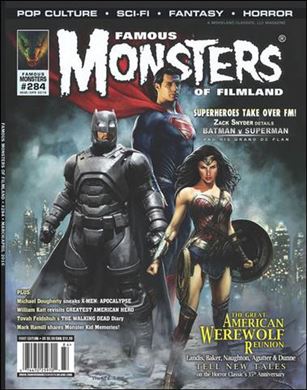 Famous Monsters of Filmland issue 284 Simon Thorpe Newsstand Cover