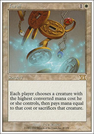 Magic the Gathering: 6th Edition (Base Set) card 47 Tariff