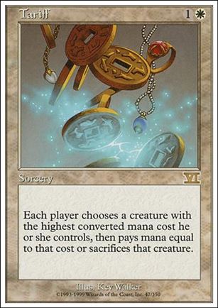 Magic the Gathering: 6th Edition (Base Set) card 47 Tariff