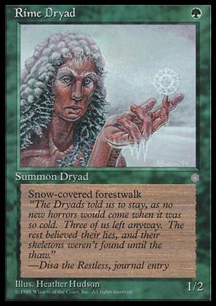 Magic the Gathering: Ice Age (Base Set) card 260 Rime Dryad