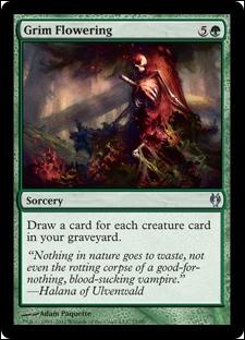 Magic the Gathering: Duel Decks: Izzet vs. Golgari (Base Set) card 75 Grim Flowering