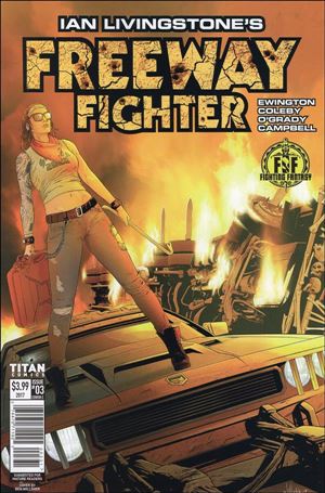 Ian Livingstone's Freeway Fighter issue 3-C Ben Willsher Cover