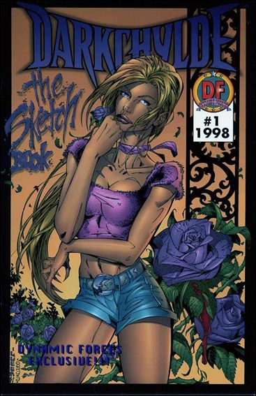 Darkchylde Sketchbook issue 1-E Blue Logo Standard Flowers Cover (2nd Printing)