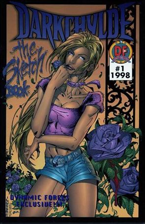 Darkchylde Sketchbook issue 1-E Blue Logo Standard Flowers Cover (2nd Printing)