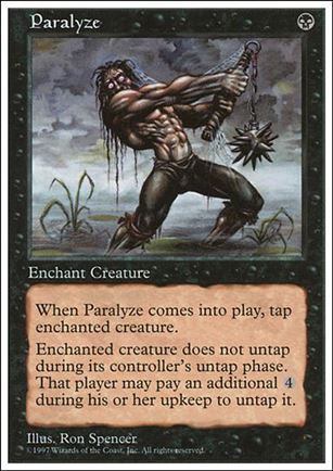 Magic the Gathering: 5th Edition (Base Set) card 185 Paralyze