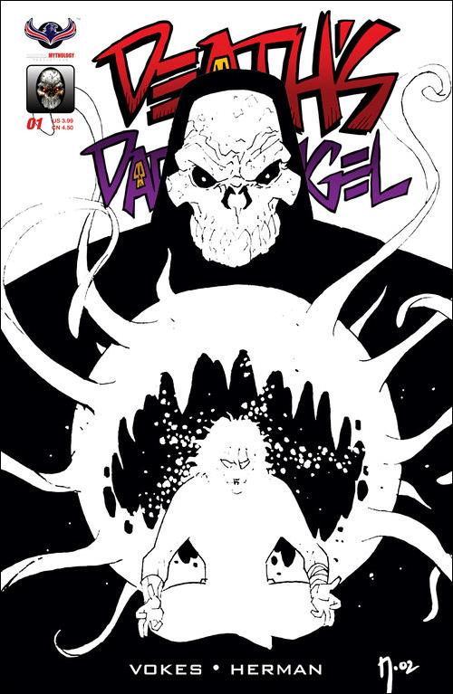Death's Dark Angel: Hunting Game issue 1-D Black & White Cover 1/325
