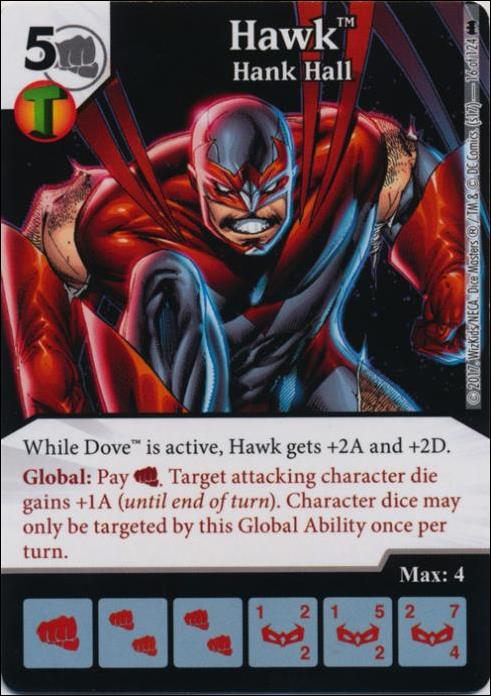 DC Comics Dice Masters Batman card 16 Hawk: Hank Hall