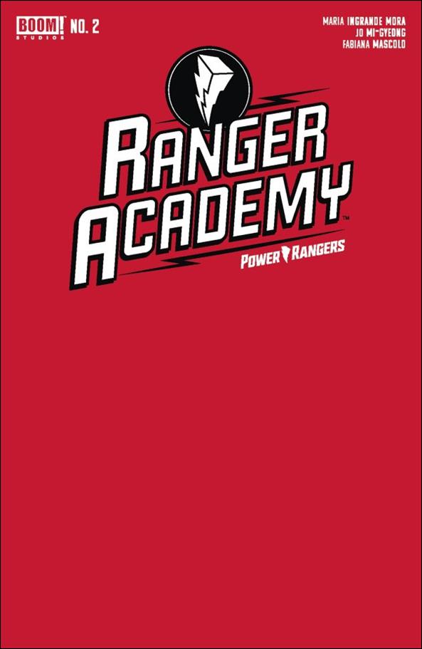 Ranger Academy issue 2-B Red Blank Sketch Cover