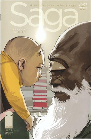 Saga issue 13-B Second Printing Cover