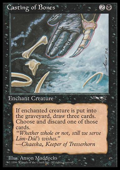 Magic the Gathering: Alliances (Base Set) card 44-B Casting of Bones