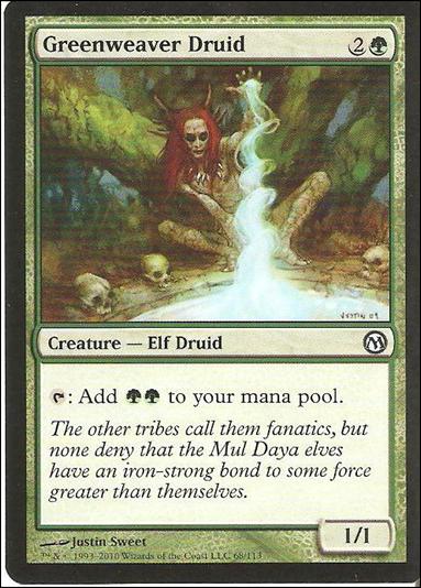 Magic the Gathering: Duels of the Planeswalkers (Base Set) card 68 Greenweaver Druid