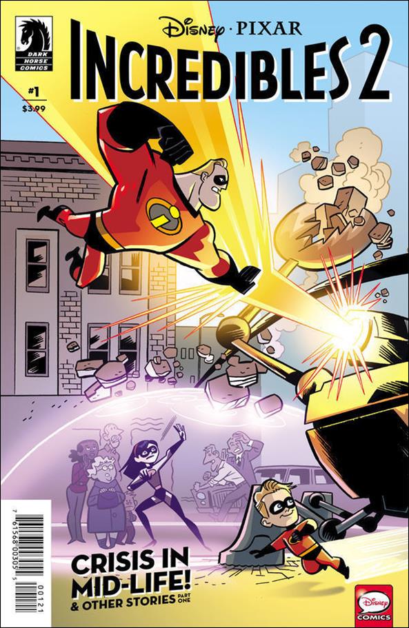 Incredibles 2: Crisis in Mid-Life! & Other Stories issue 1-B J Bone Cover