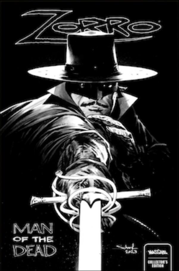 Zorro: Man of the Dead issue 4-D Jonas Scharf Kickstarter Foil Cover