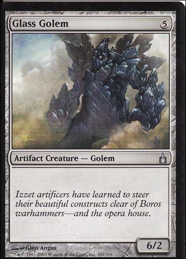 Magic the Gathering: Ravnica (Base Set)  card 261 Glass Golem