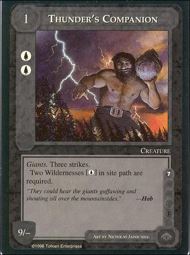 Middle-Earth: The Dragons (Base Set) card 152 Thunder's Companion