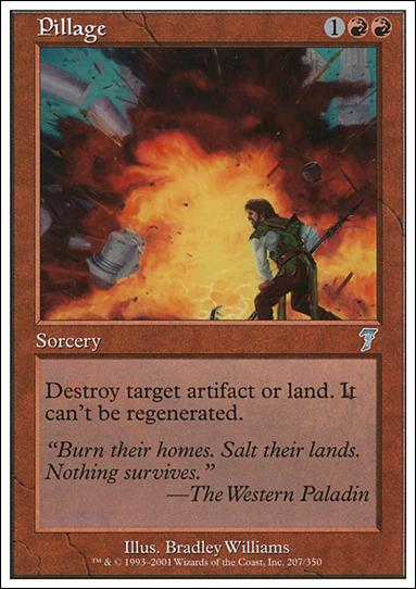 Magic the Gathering: 7th Edition (Base Set) card 207 Pillage
