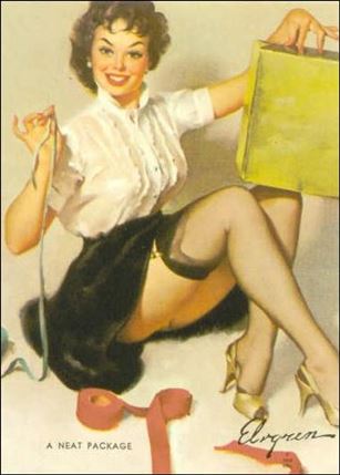Elvgren's Calendar Pinups (Base Set) card 29 A Neat Package